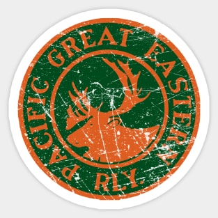 Distressed Pacific Great Eastern Railway Sticker